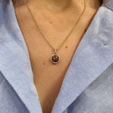 Rough Cut Red Diamond Necklace