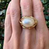 Mabe Pearl Braided Ring