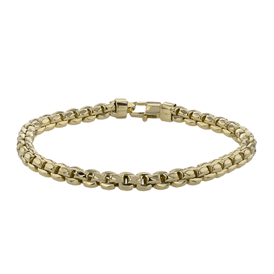 8" Fancy Men's Bracelet In 18K Gold