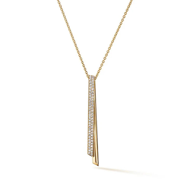 Hearts on Fire Inside/Out Diamond Flip Drop Pendant Necklace
