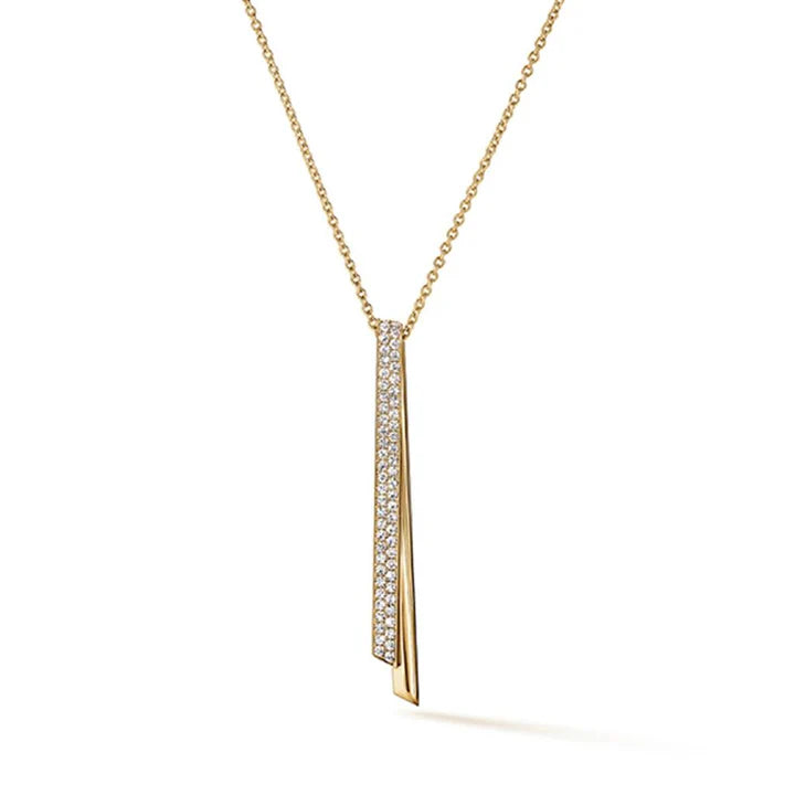 Hearts on Fire Inside/Out Diamond Flip Drop Pendant Necklace
