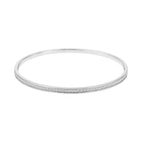 Channel Set Diamond Round Bangle