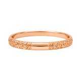 Rose Gold Floral Bangle