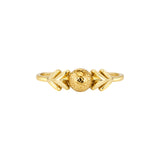 14K Yellow Gold Carved Nugget Ring