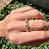 Double Buckle Diamond Band