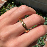 18K Yellow Gold Twisted Rope Band