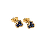 Trinity Sapphire Stud Earrings