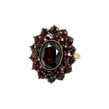 Garnet Cluster Ring