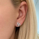 Triple Loop Stud Earrings