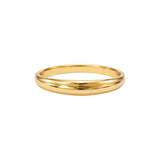 14K Yellow Gold Curved Band