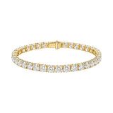 18K Yellow Gold Diamond Tennis Bracelet / 15.30 ctw