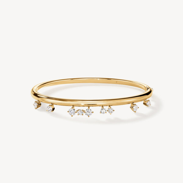 Barre Floating Diamond Bangle