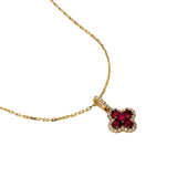 Felicity Ruby and Diamond Pendant Necklace