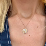 Rose Gold Necklace with Diamond 'R' Pendant