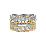 14K White Yellow Gold Diamond Easy Stackable Ring 1ct Bujukan