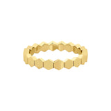 Gold Hex Eternity Band - Bay Hill Jewelers
