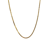 18K Yellow Gold Box Chain