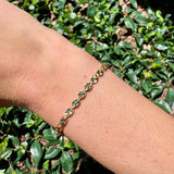 Diamond Cut Link Bracelet