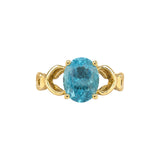 Oval Blue Topaz Ring