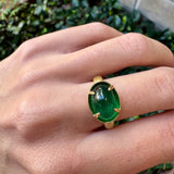 Cabochon Emerald Ring