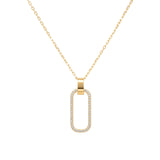 Open Diamond Link Necklace