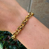 Squared Oval Link Bracelet