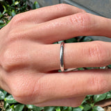 10K White Gold 2mm Band