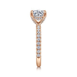 IN STOCK 14K Rose Gold Prong Set Solitaire Semi-Mount Diamond Engagement Ring