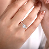 IN STOCK 14K Rose Gold Prong Set Solitaire Semi-Mount Diamond Engagement Ring