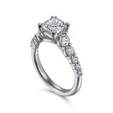 IN STOCK 14K White Gold Diamond Prong Set Engagement Ring - Bay Hill Jewelers