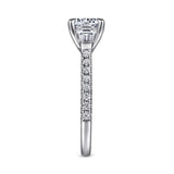 IN STOCK Platinum Round 3 Stone Diamond Channel Set Engagement Ring - Bay Hill Jewelers