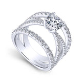 IN STOCK 14K White Gold Round Diamond Engagement Ring - Bay Hill Jewelers