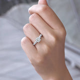 IN STOCK 14K White Gold Diamond Twisted Shank Engagement Ring