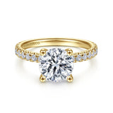 IN STOCK 14K Yellow Gold Diamond Solitaire Engagement Ring