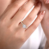 IN STOCK 14K Yellow Gold Diamond Solitaire Engagement Ring