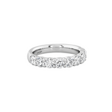 IN STOCK Hearts on Fire 18K White Gold 1.56cttw Signature 9 Stone Band, Size 6.50