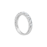 IN STOCK Hearts on Fire 18K White Gold 1.56cttw Signature 9 Stone Band, Size 6.50