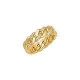 Diamond Alternating Cuban Link Men's Band - Bay Hill Jewelers