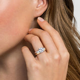 Gabriel & Co - Lace - 14K Yellow Gold Pear Diamond Enhancer - Bay Hill Jewelers