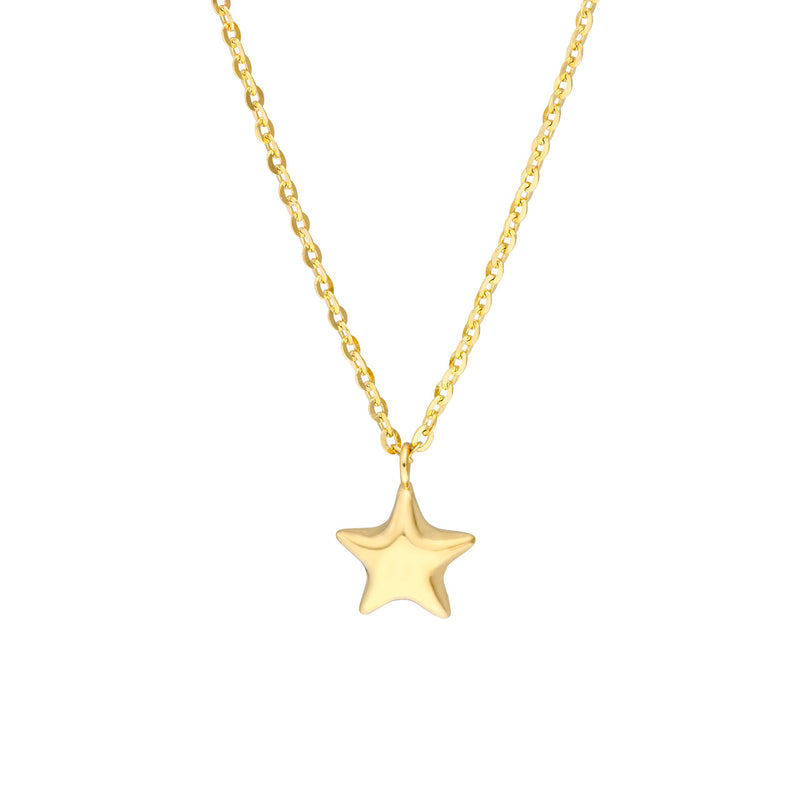 Child's Puff Star Chain Necklace