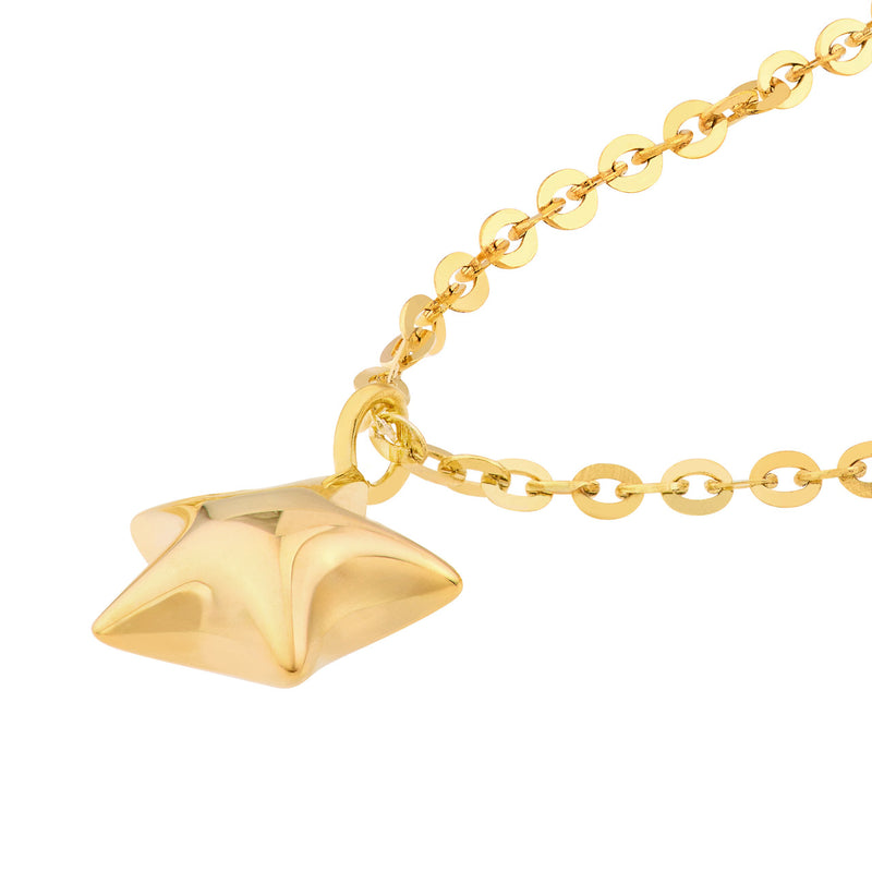 Child's Puff Star Chain Necklace