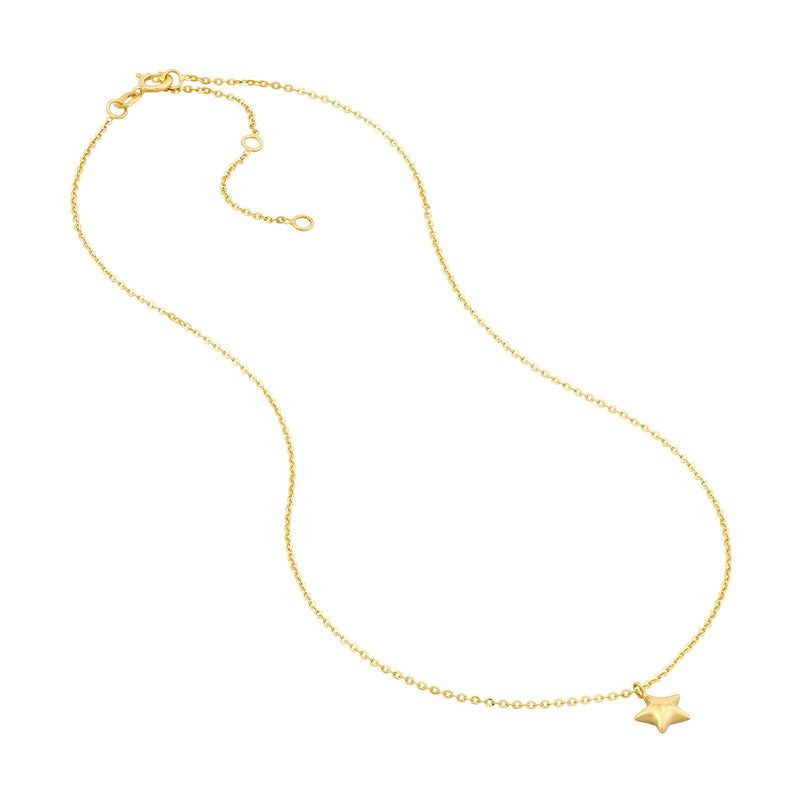 Child's Puff Star Chain Necklace