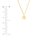 Child's Puff Star Chain Necklace