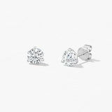 Hearts on Fire Three Prong Round 0.24 cttw Diamond Stud Earrings - Bay Hill Jewelers