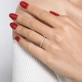 Gabriel & Co. Rena - 14K Yellow Gold Channel Baguette 7 Stone Diamond Anniversary Band - Bay Hill Jewelers