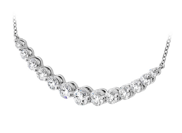 Smile Necklace 2.09CTW 18K White Gold