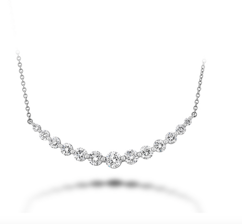 Smile Necklace 2.09CTW 18K White Gold