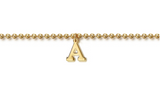 14K Yellow Gold Bujukan Initial A Bracelet