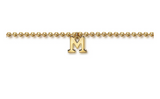 14K Yellow Gold Bujukan Initial M Bracelet