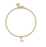 14K Yellow Gold Bujukan Initial L Bracelet